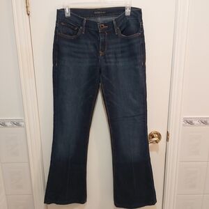 GUESS Size 28 x 33 Dark Flared Cotton+Polyester Jeans